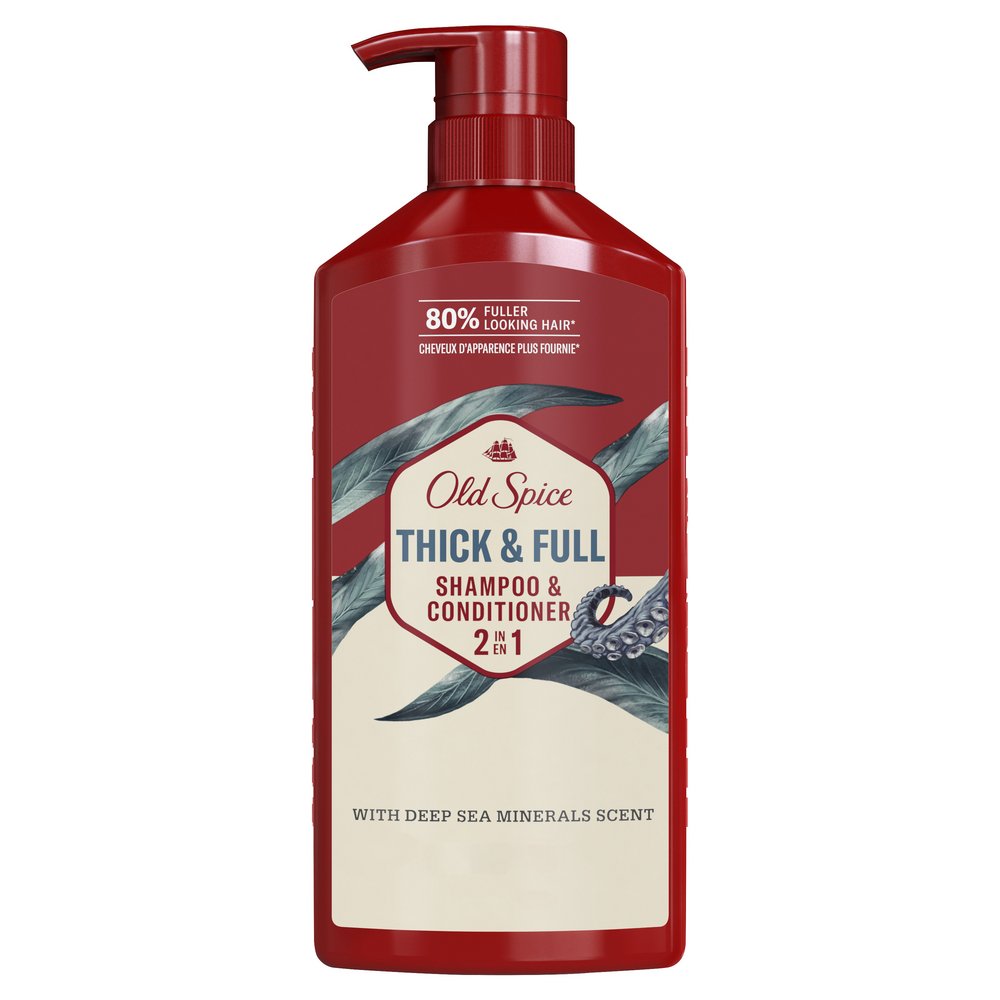 Old Spice Thick & Full 2 in 1 Shampoo & Conditioner - Deep Sea Minerals Scent