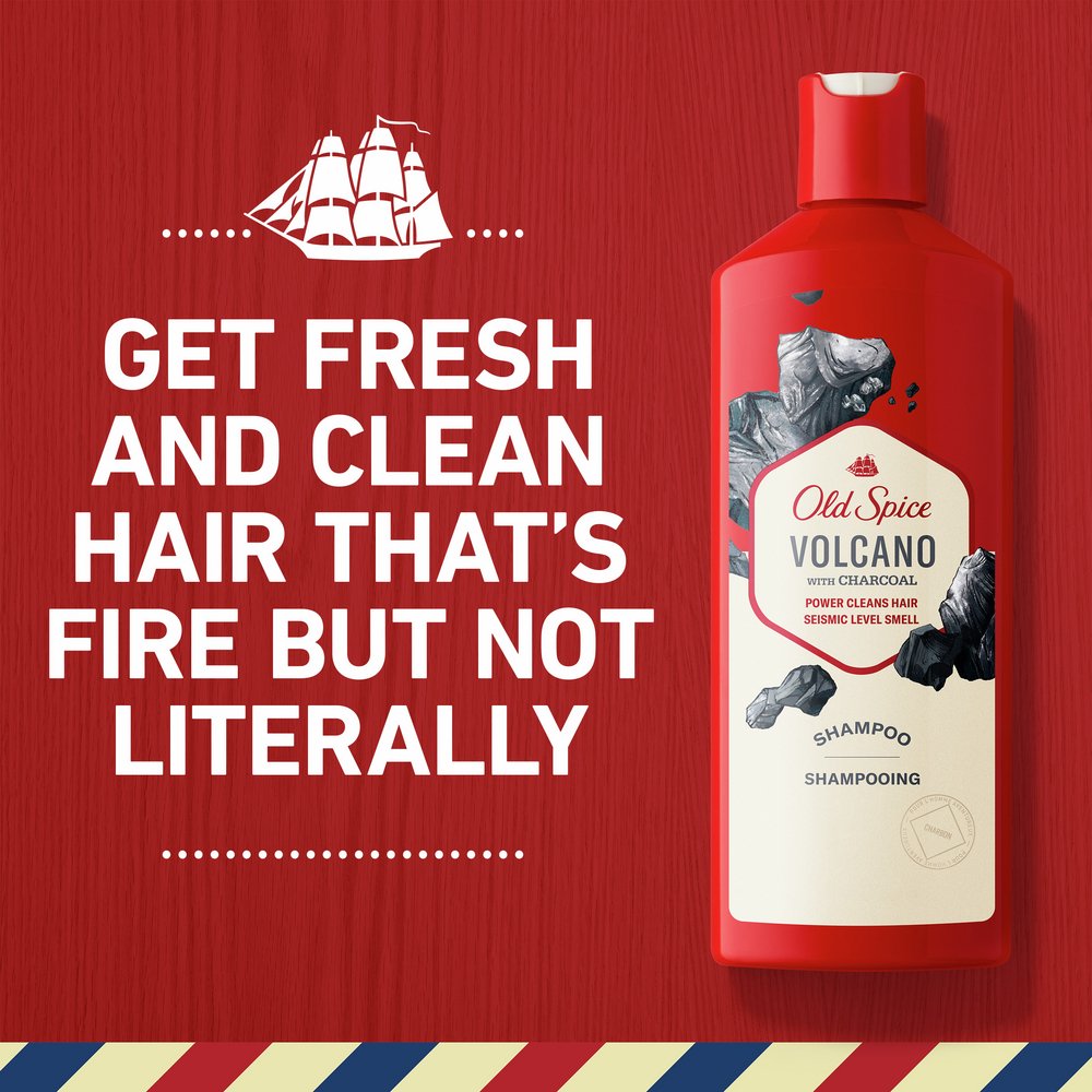 Old Spice Volcano with Charcoal Shampoo
