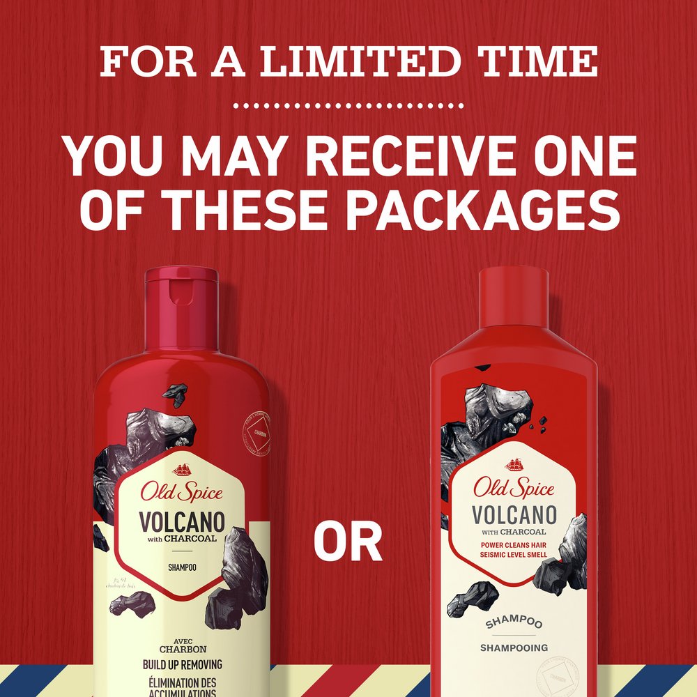 Old Spice Volcano with Charcoal Shampoo