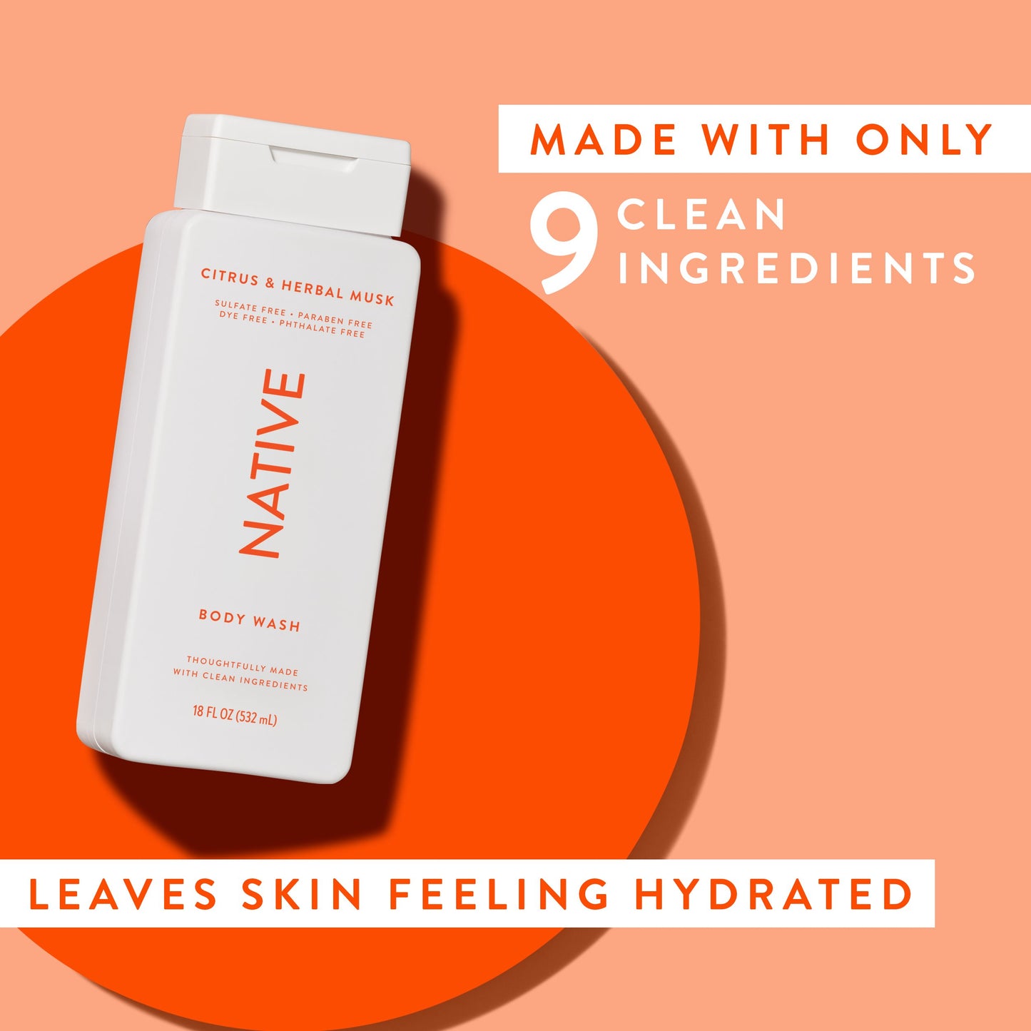 Native Body Wash - Citrus & Herbal Musk