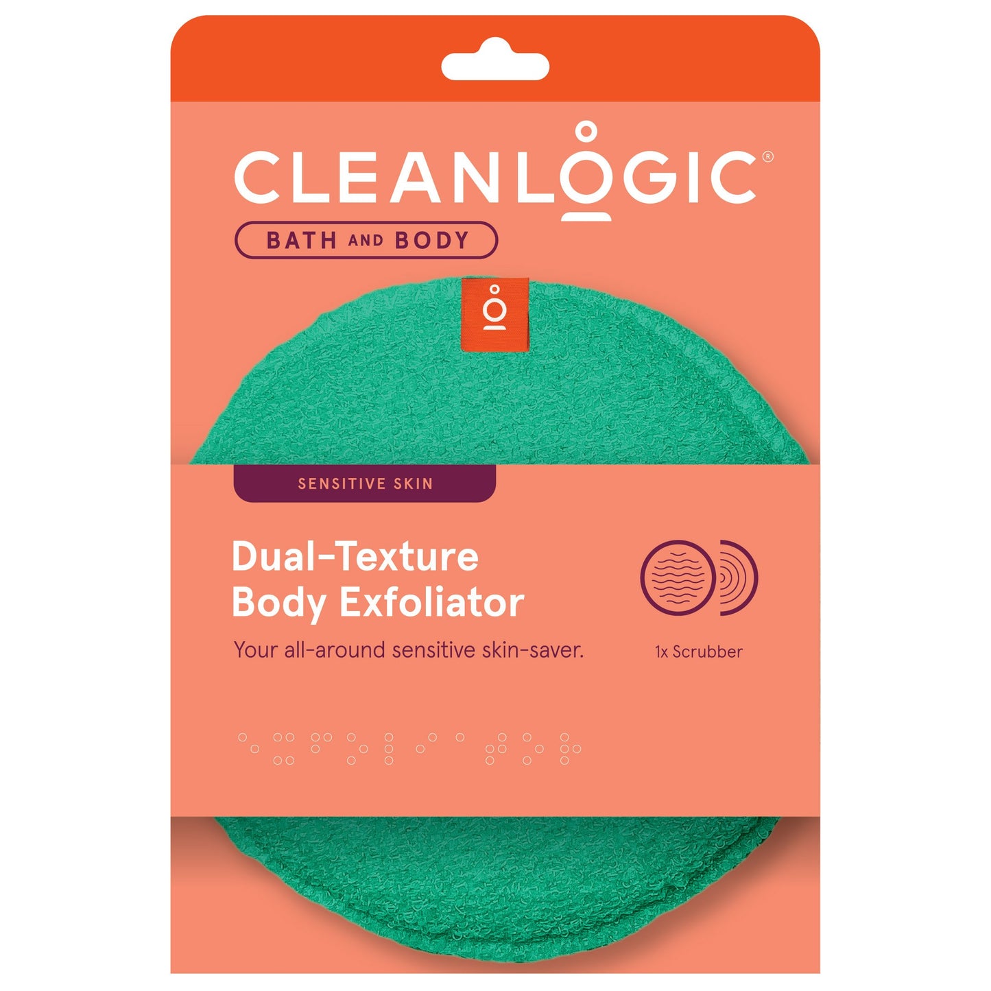 Cleanlogic Dual-Texture Body Exfoliating Body Scrubber