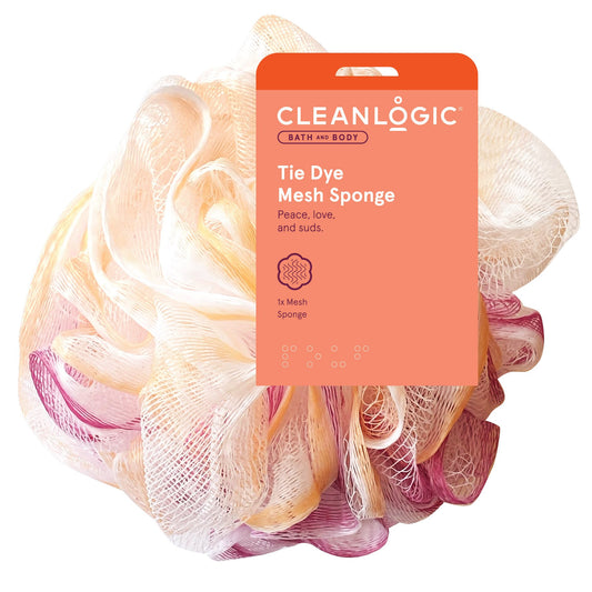 Cleanlogic Tie Dye Mesh Loofah Bath Sponge