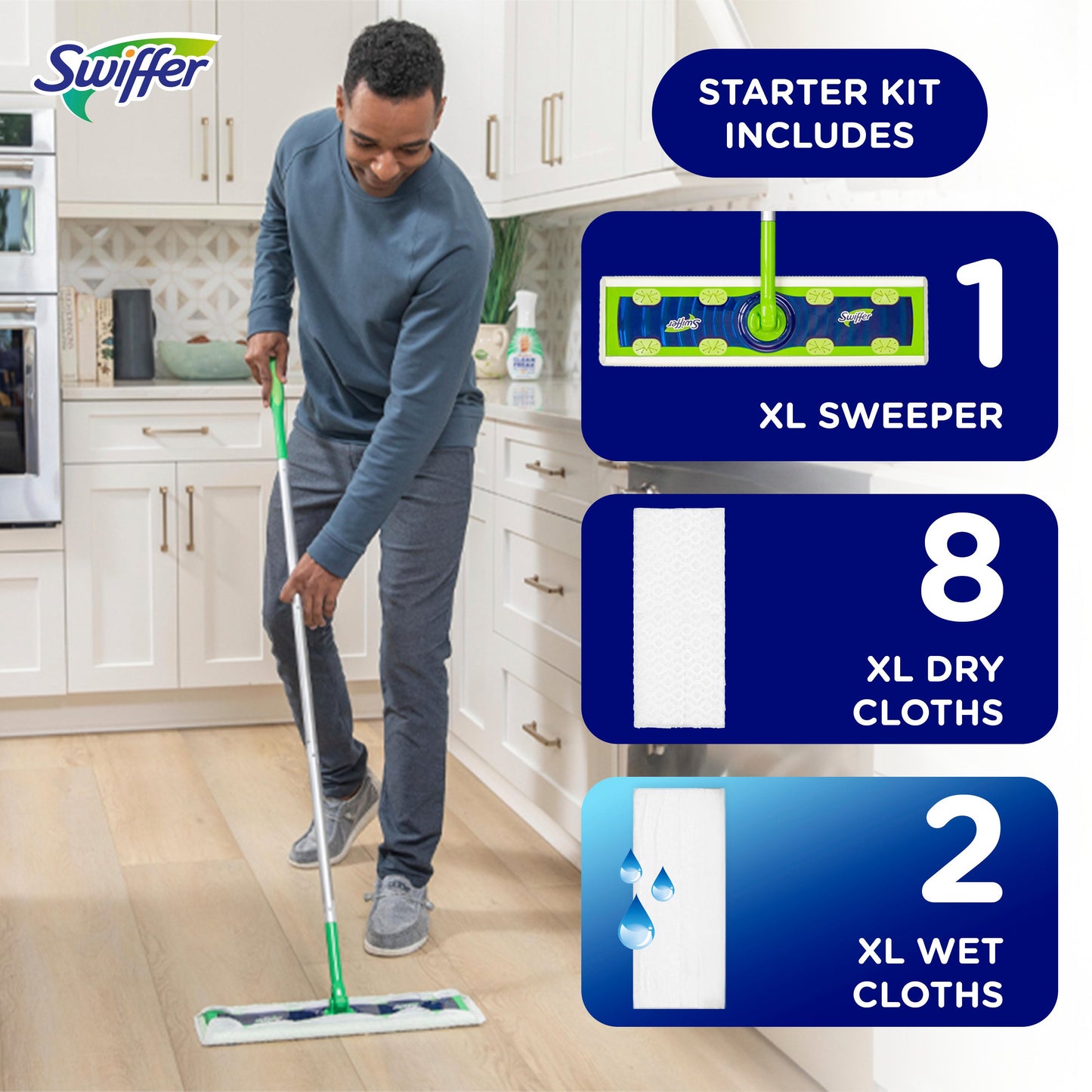 Swiffer Sweeper Dry + Wet XL Sweeping Kit