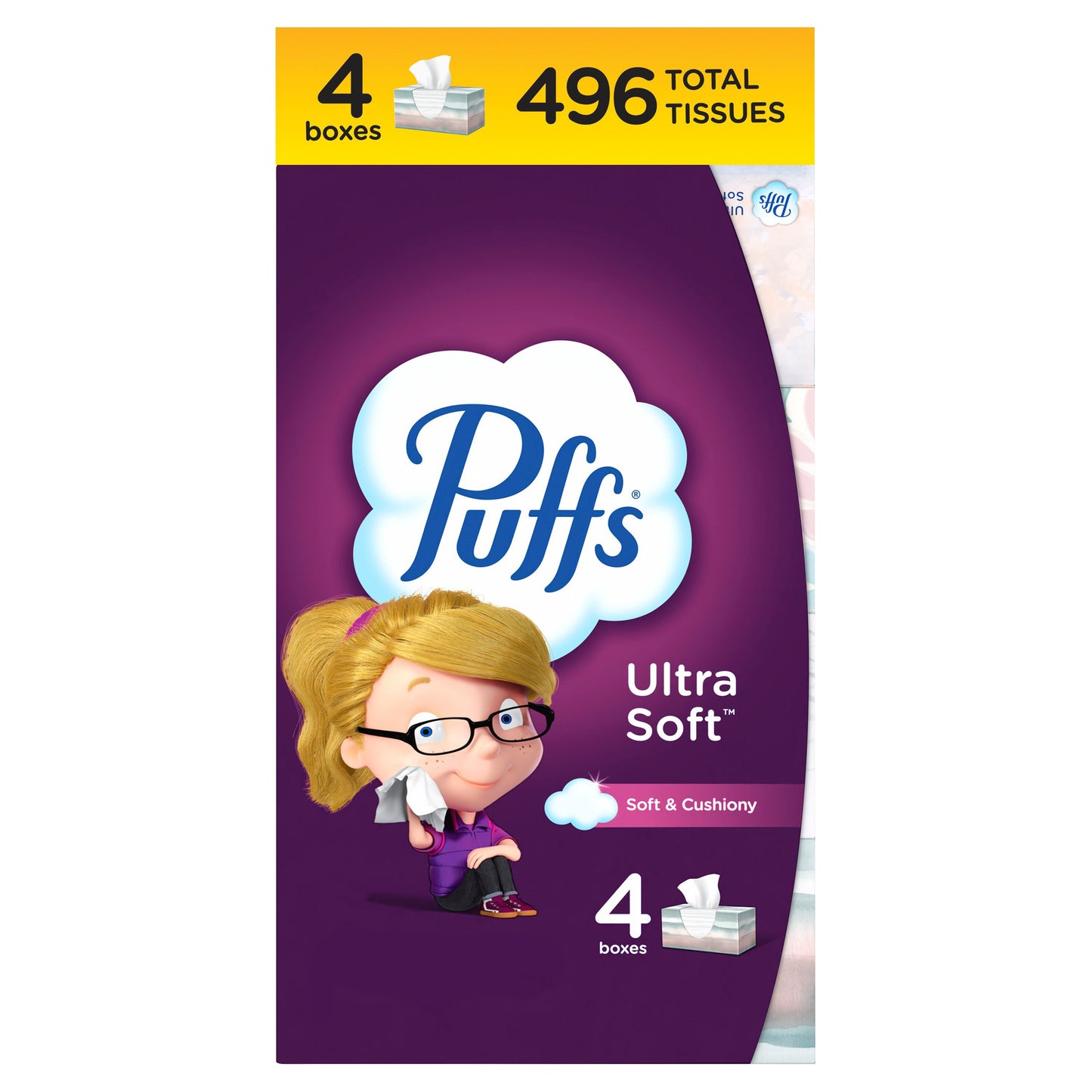 Puffs Ultra Soft Facial Tissue 4 pk