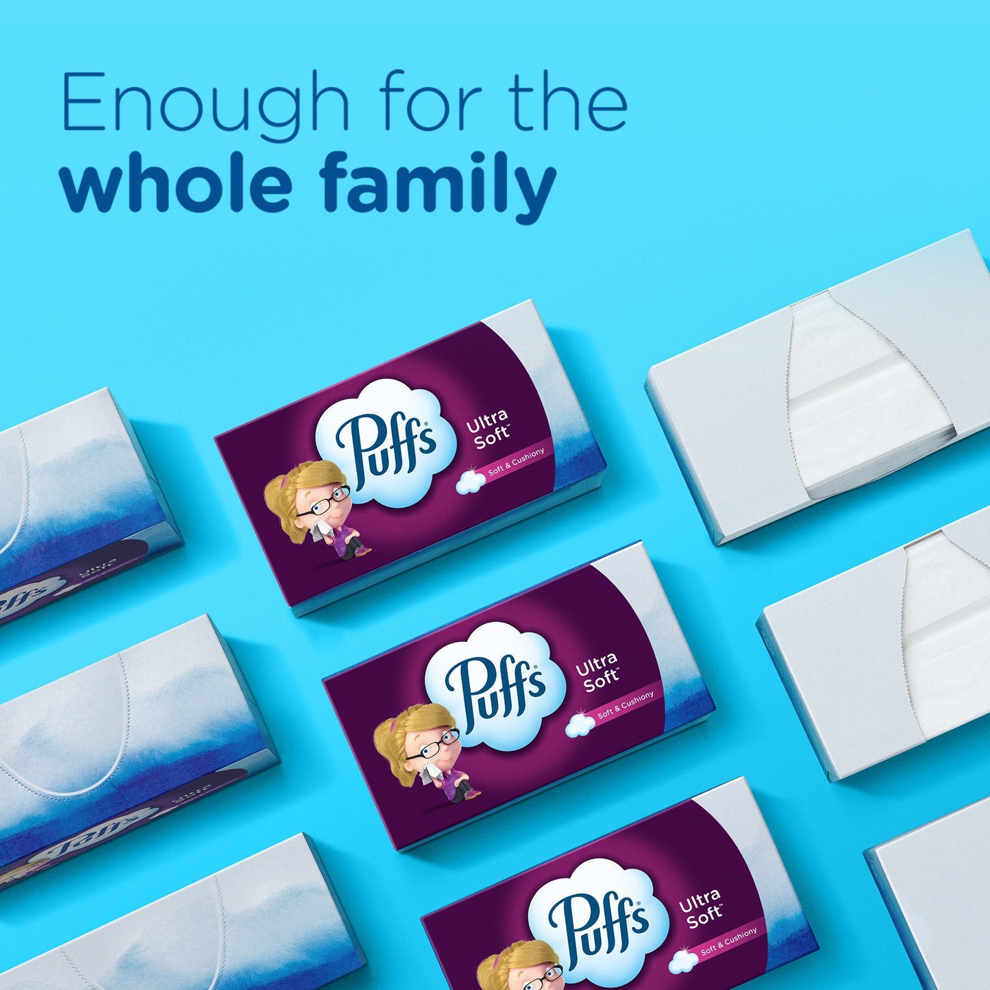 Puffs Ultra Soft Facial Tissue 4 pk