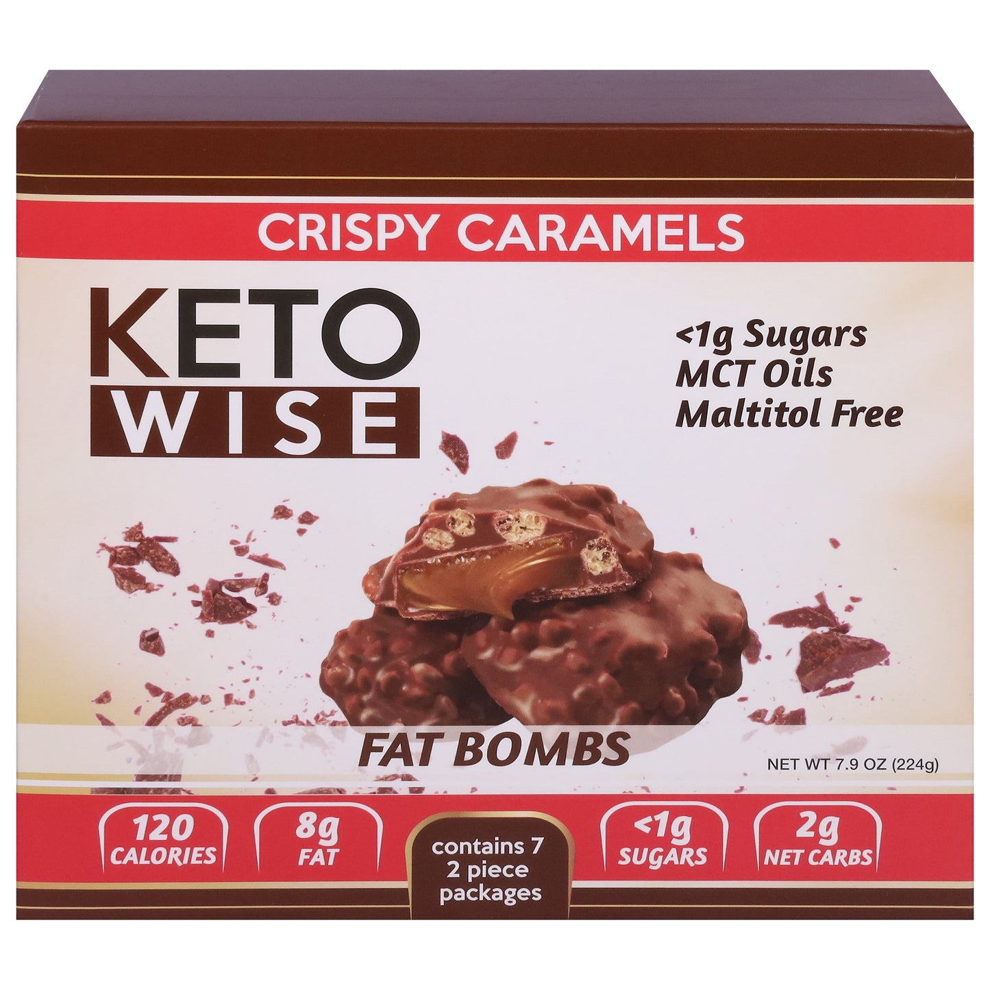Keto Wise Fat Bombs Crispy Caramel