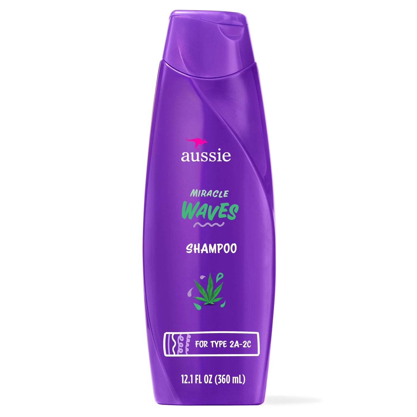 Aussie Miracle Waves Anti-Frizz Hemp Shampoo