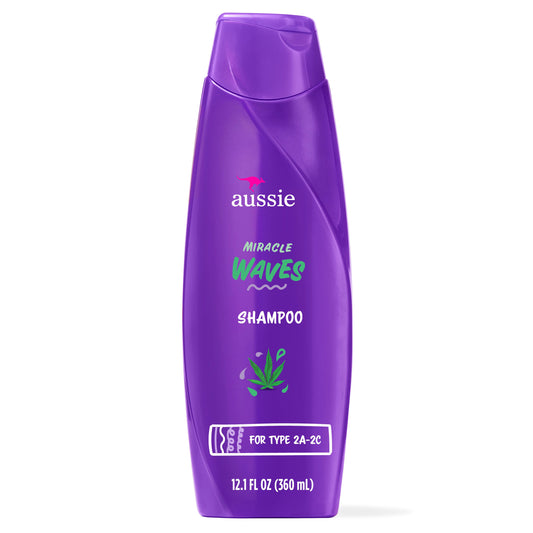 Aussie Miracle Waves Anti-Frizz Hemp Shampoo