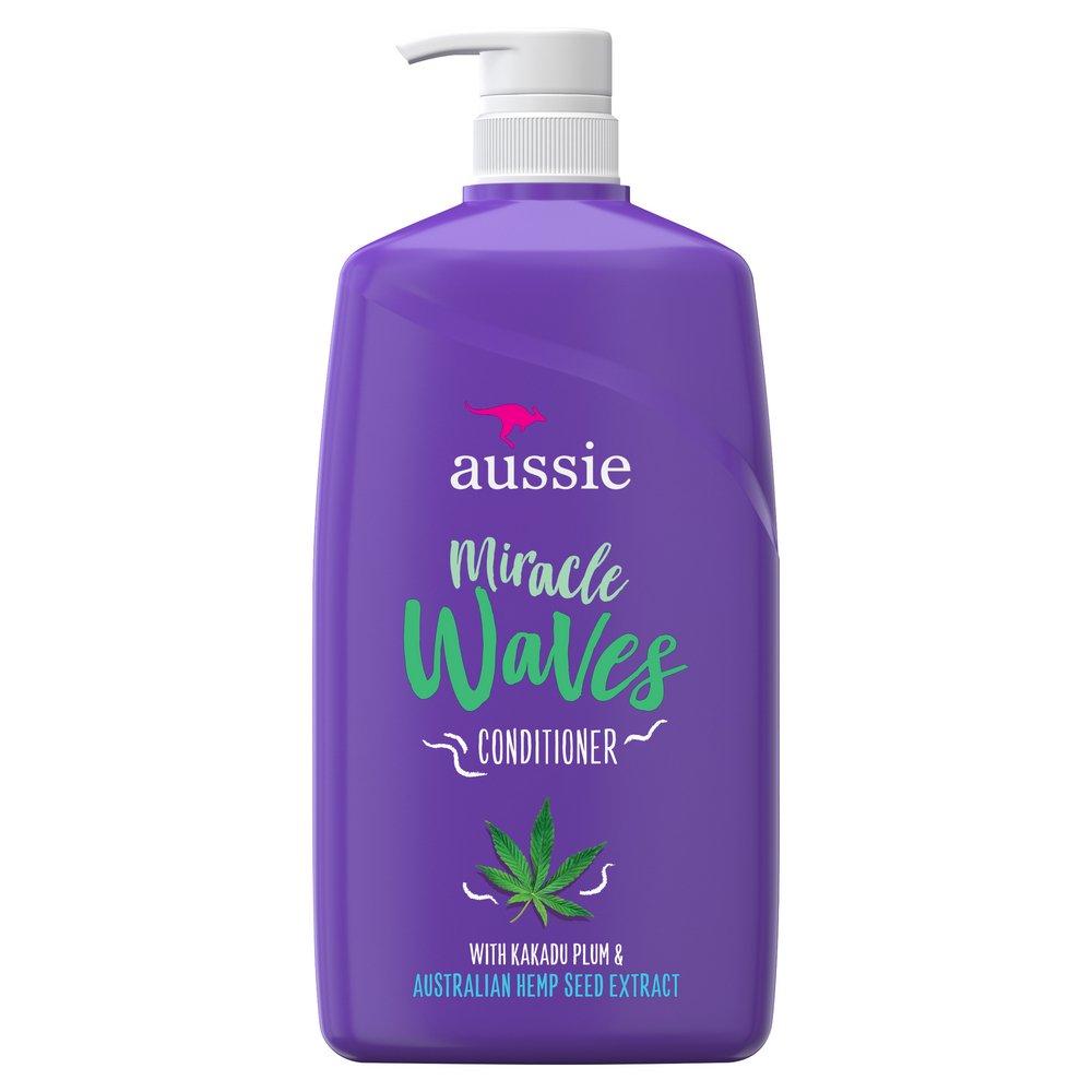 Aussie Miracle Waves Anti-Frizz Hemp Conditioner