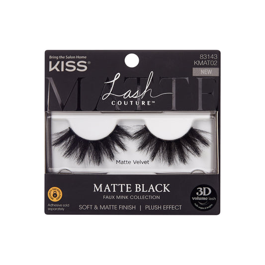 KISS Lash Couture Faux Mink Collection - Matte Black
