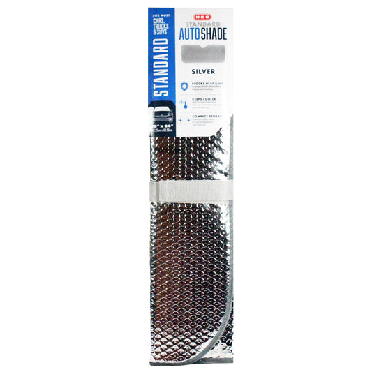 H-E-B Deluxe Standard Accordion Auto Shade - Silver