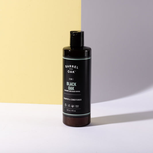 Barrel and Oak 2 in 1  Black Oak Shampoo & Conditioner - Bergamot & Black Pepper