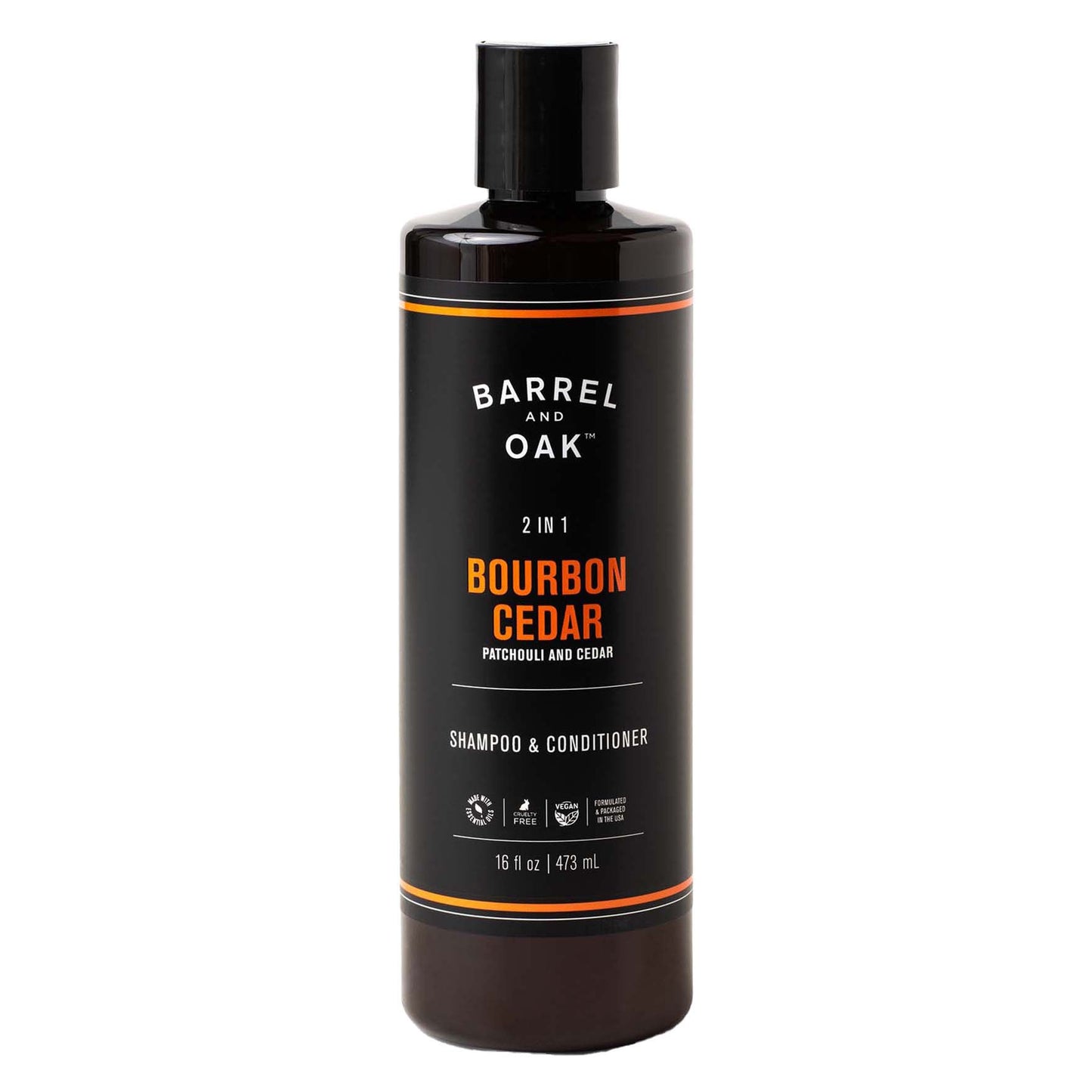 Barrel and Oak 2 in 1 Bourbon Cedar Shampoo & Conditioner - Patchouli & Cedar