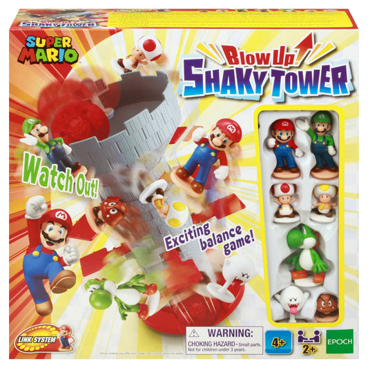Super Mario Blow Up! Shaky Tower Balancing Game