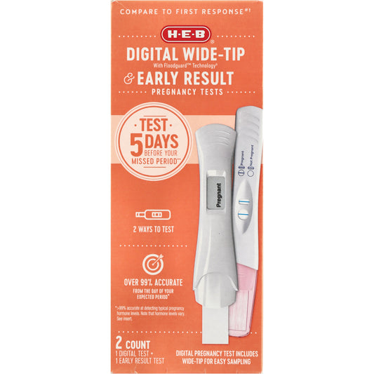 H-E-B Digital & Early Result Pregnancy Test