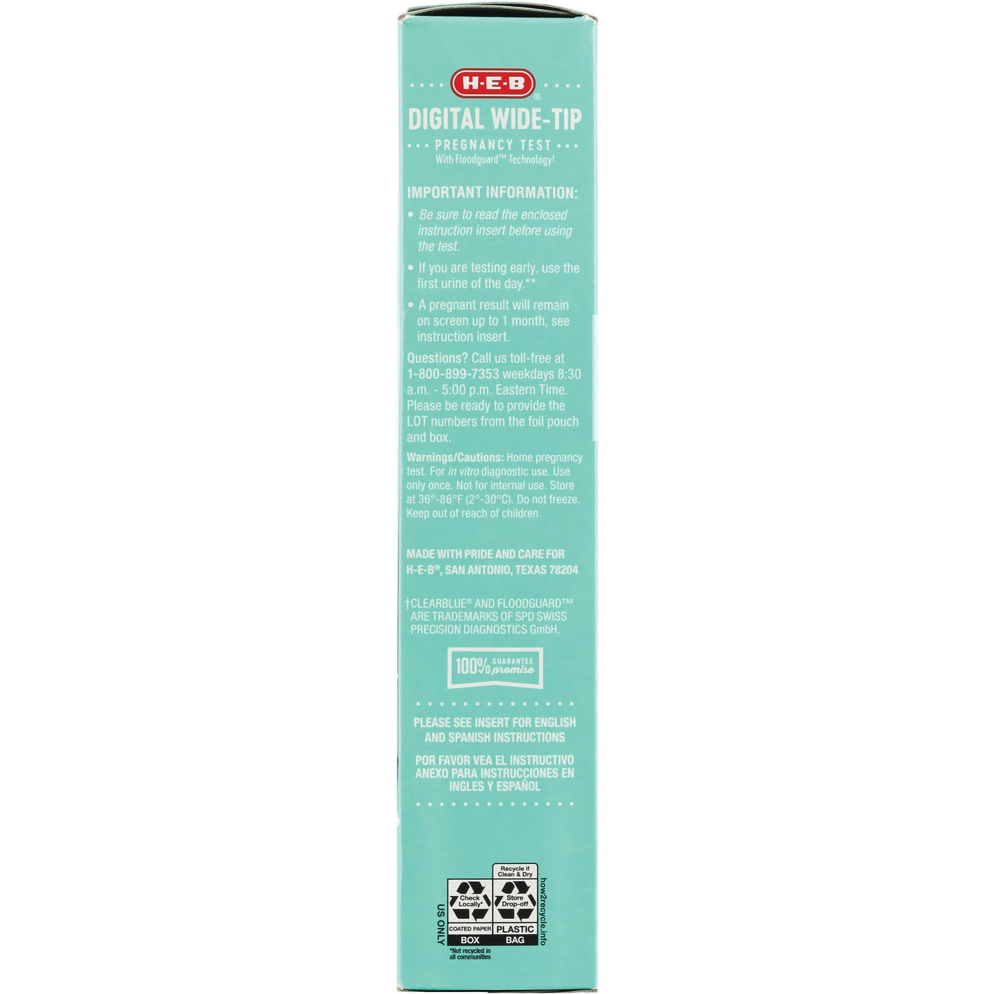 H-E-B Digital Pregnancy Test