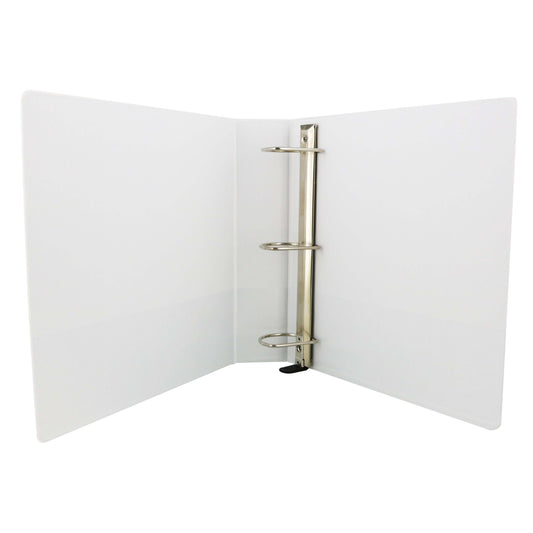 H-E-B Locking D Ring Heavy Duty View Binder - White