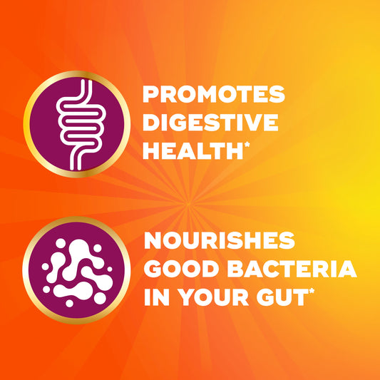 Metamucil Fiber Gummies, Plant-Based Prebiotic Fiber Supplement Blend, No Sugar Added, Orange Flavor