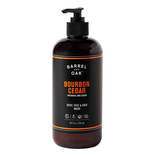 Barrel and Oak Bourbon Cedar Hair Face & Body Wash - Patchouli & Cedar