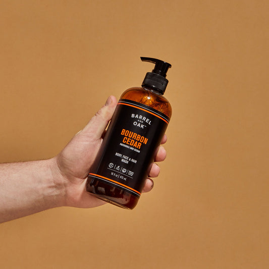 Barrel and Oak Bourbon Cedar Hair Face & Body Wash - Patchouli & Cedar