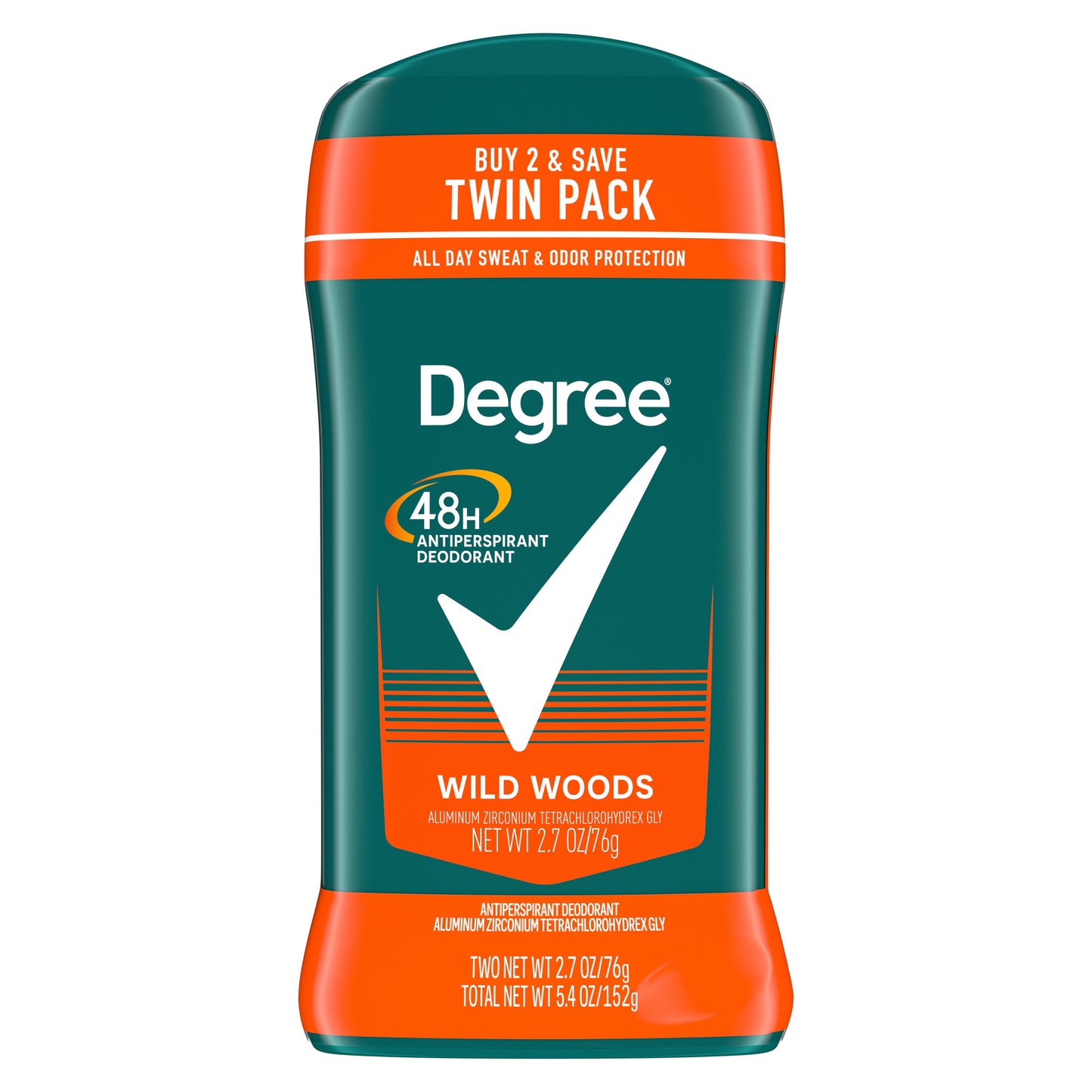 Degree Men 48 Hr Antiperspirant Deodorant - Wild Woods, 2.7 oz