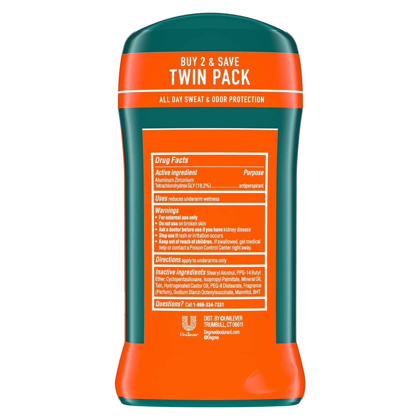 Degree Men 48 Hr Antiperspirant Deodorant - Wild Woods, 2.7 oz