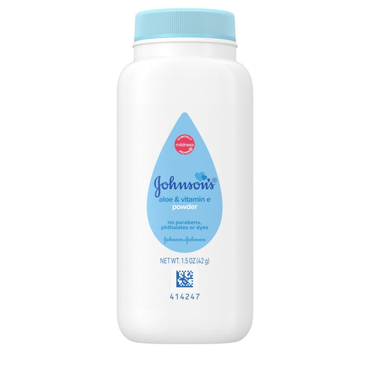 Johnson's Baby Travel Size Aloe & Vitamin E Baby Powder