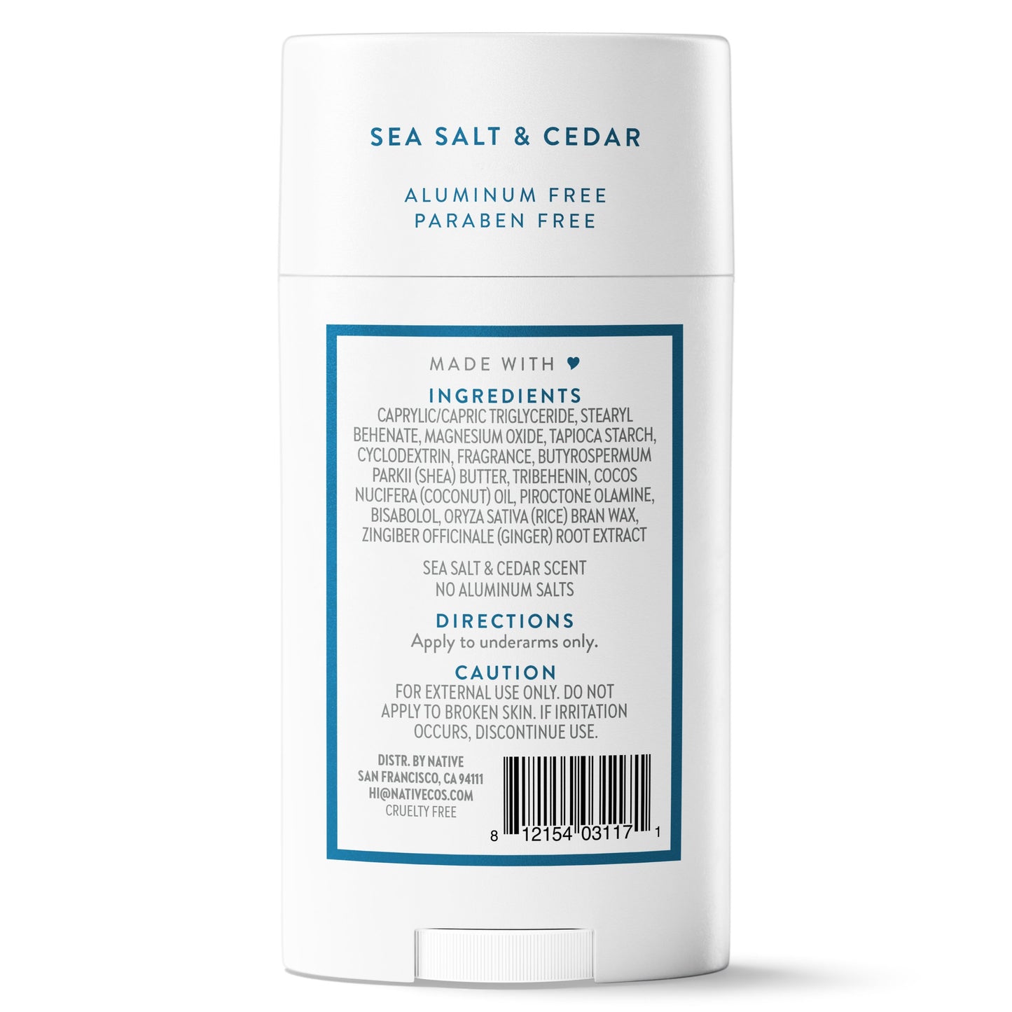 Native Aluminum Free Deodorant - Sea Salt & Cedar