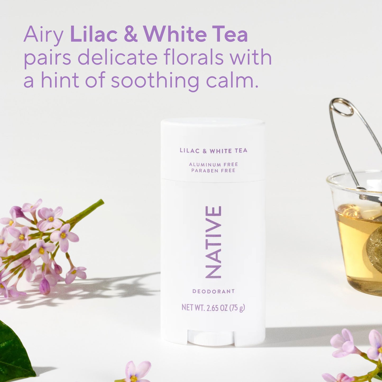 Native Aluminum Free Deodorant - Lilac & White Tea