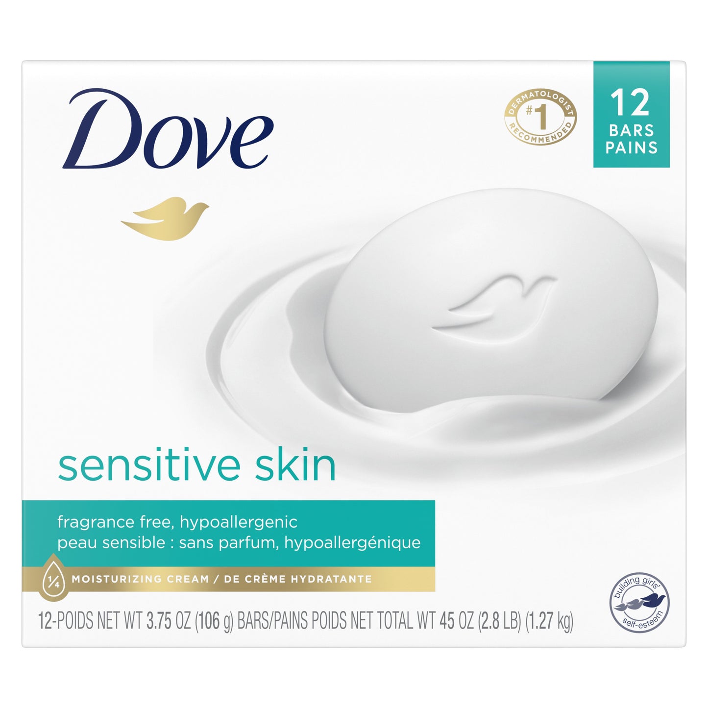 Dove Sensitive Skin Moisturizing Beauty Bars