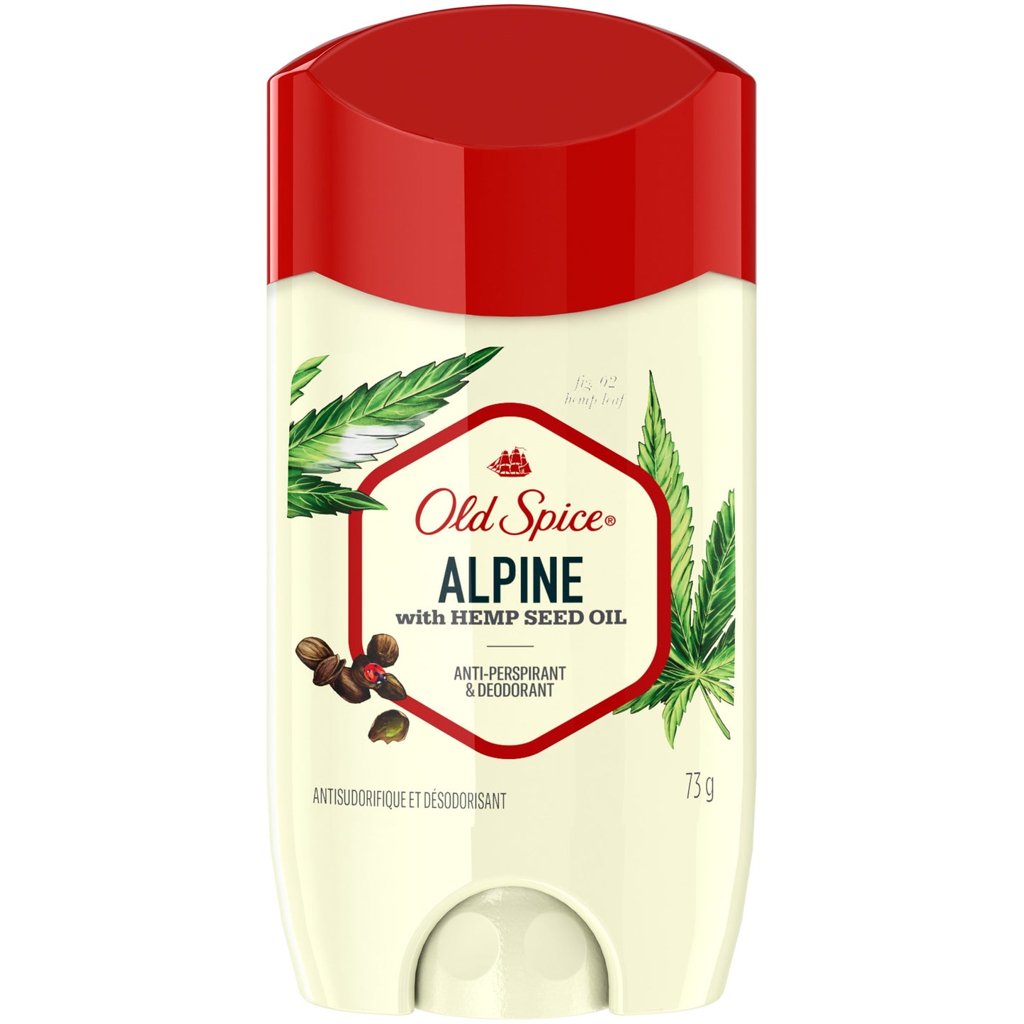 Old Spice Fresh Collection Anti-Perspirant Deodorant for Men, Alpine with Hemp Seed Oil