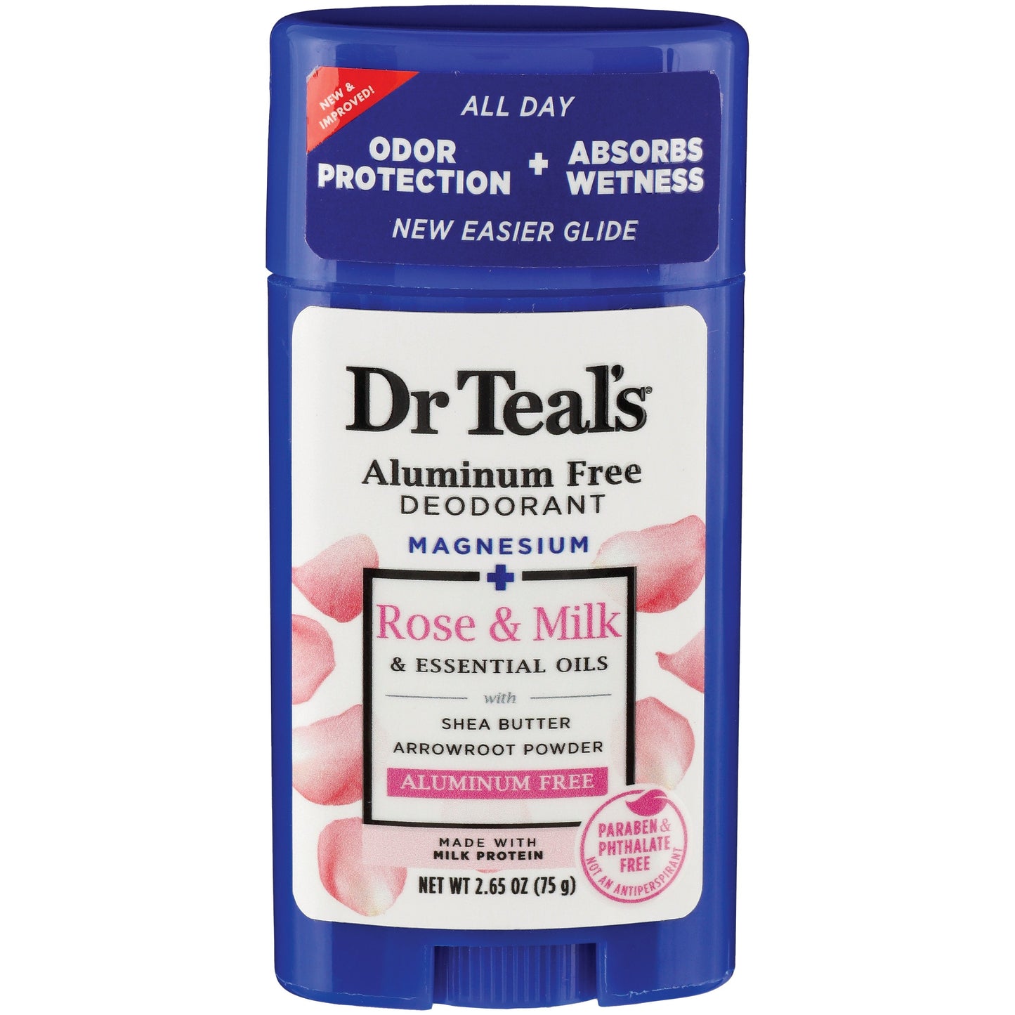 Dr Teal's Aluminum Free Deodorant Rose & Milk