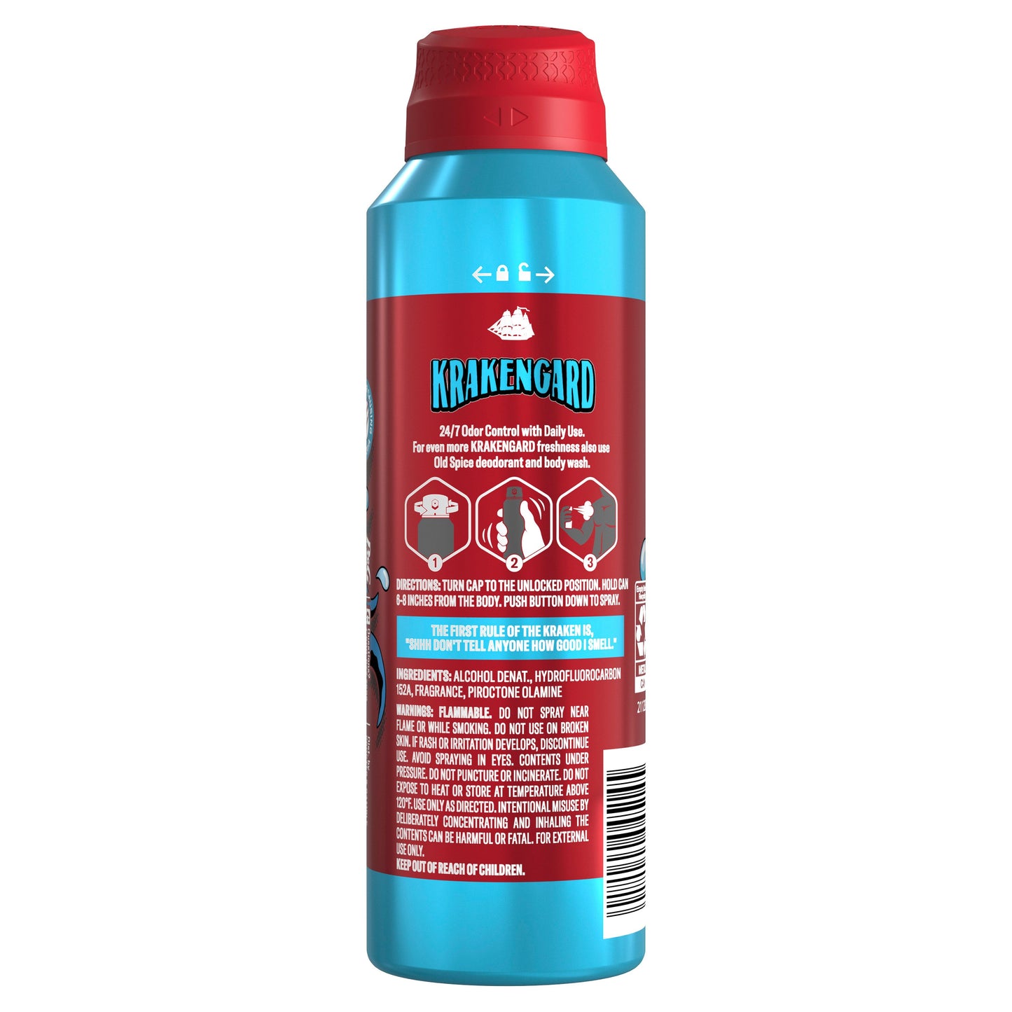 Old Spice Men's Aluminum Free Body Spray - Krakengard