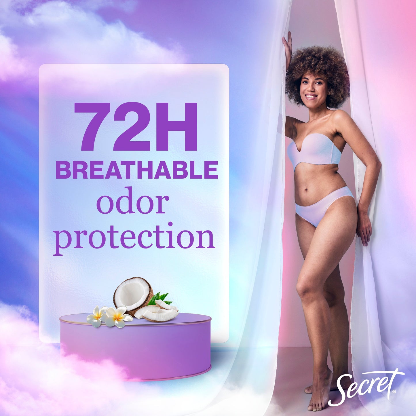 Secret 48 Hr Antiperspirant Deodorant Gel - Coconut