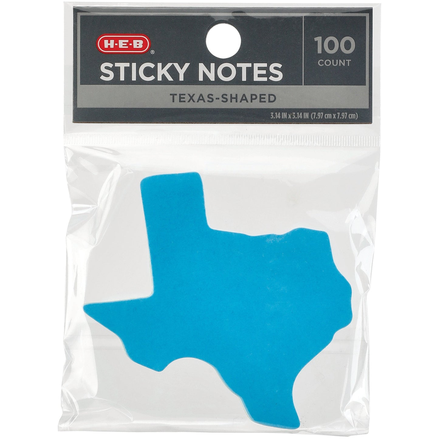 H-E-B Texas Shaped Sticky Notes, 100 ct