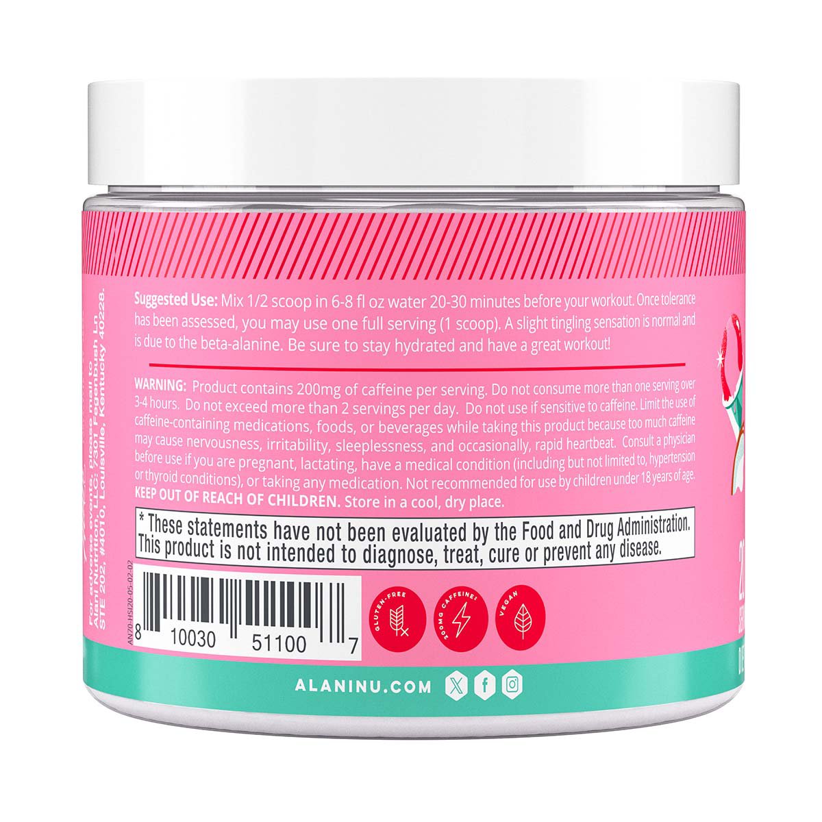 Alani Nu Pre-Workout Supplement - Hawaiian Shaved Ice