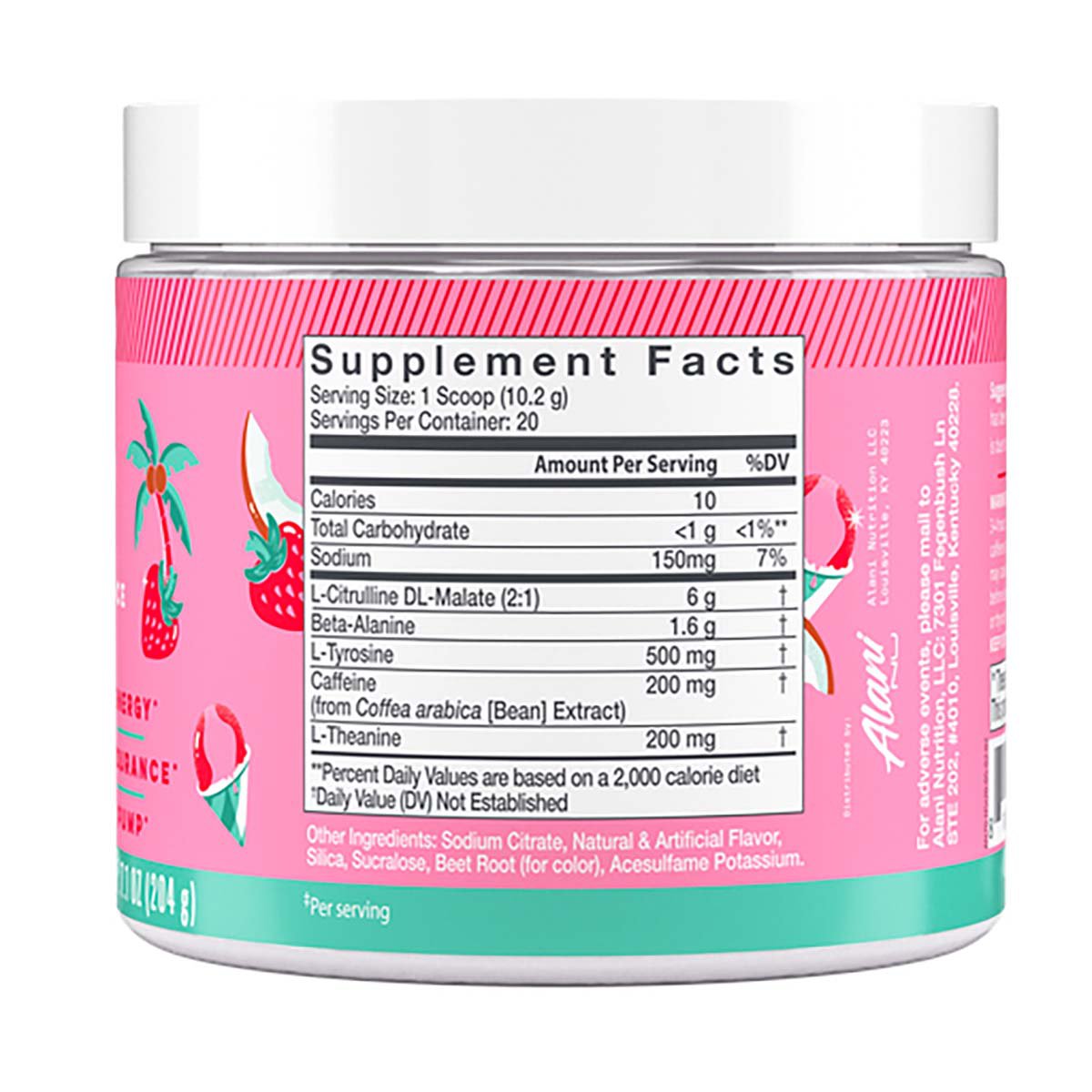 Alani Nu Pre-Workout Supplement - Hawaiian Shaved Ice