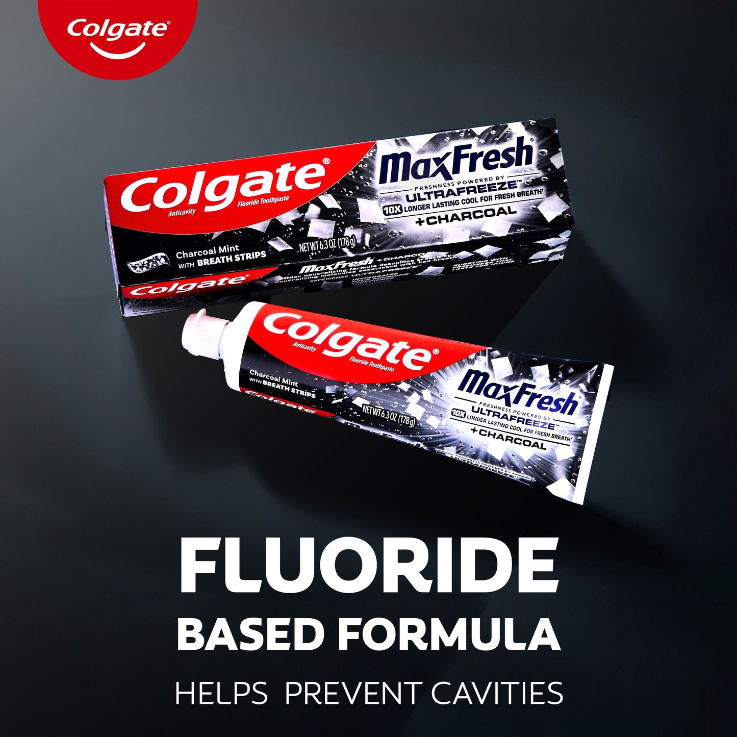 Colgate Max Fresh + Charcoal Anticavity Toothpaste - Charcoal Mint