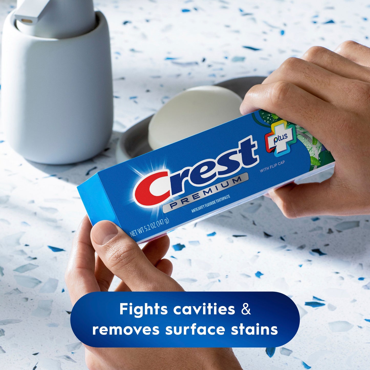 Crest Premium + Scope Outlast Active Foam Toothpaste - Long Lasting Mint