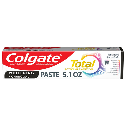 Colgate Total Whitening + Charcoal Toothpaste