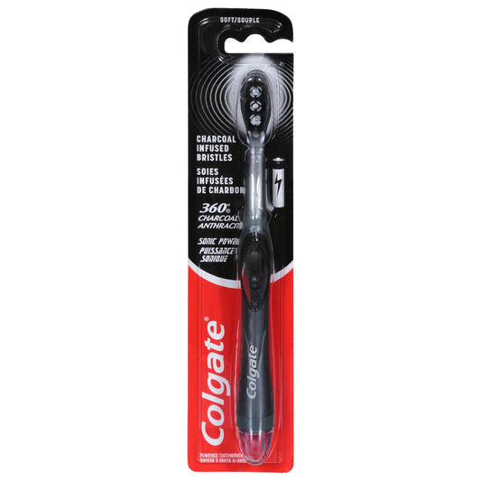 Colgate 360 Charcoal Sonic Power Toothbrush - Soft