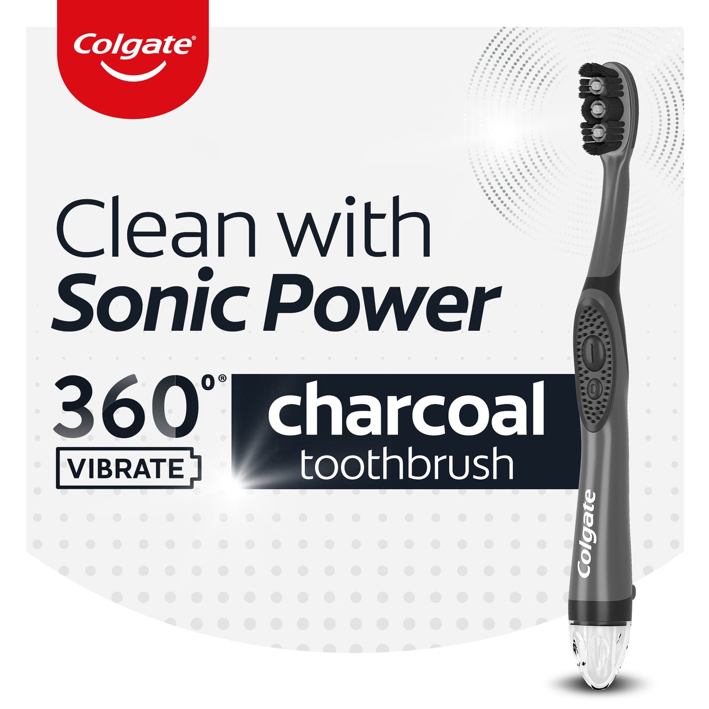 Colgate 360 Charcoal Sonic Power Toothbrush - Soft