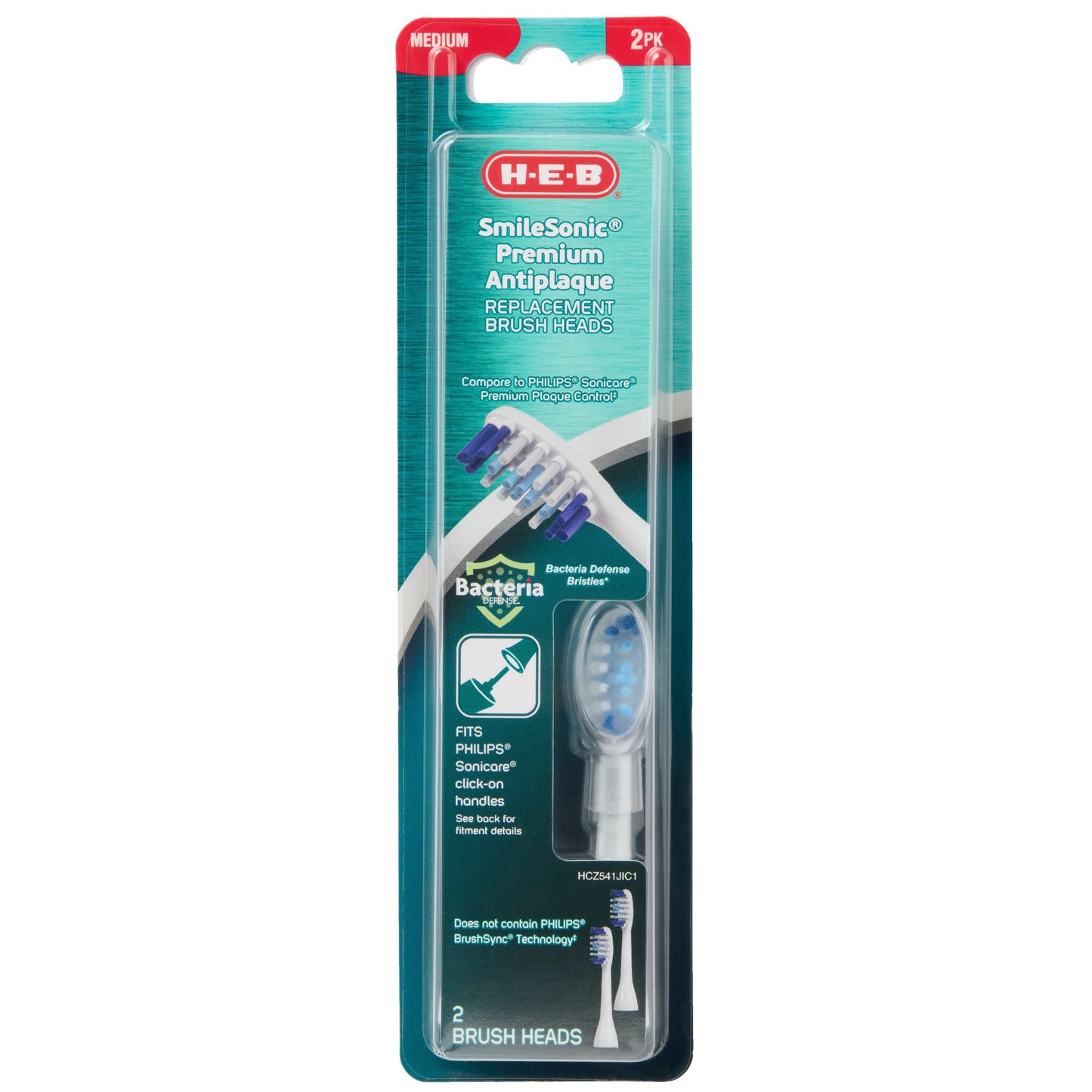 H-E-B SmileSonic Premium Antiplaque Replacement Brush Heads