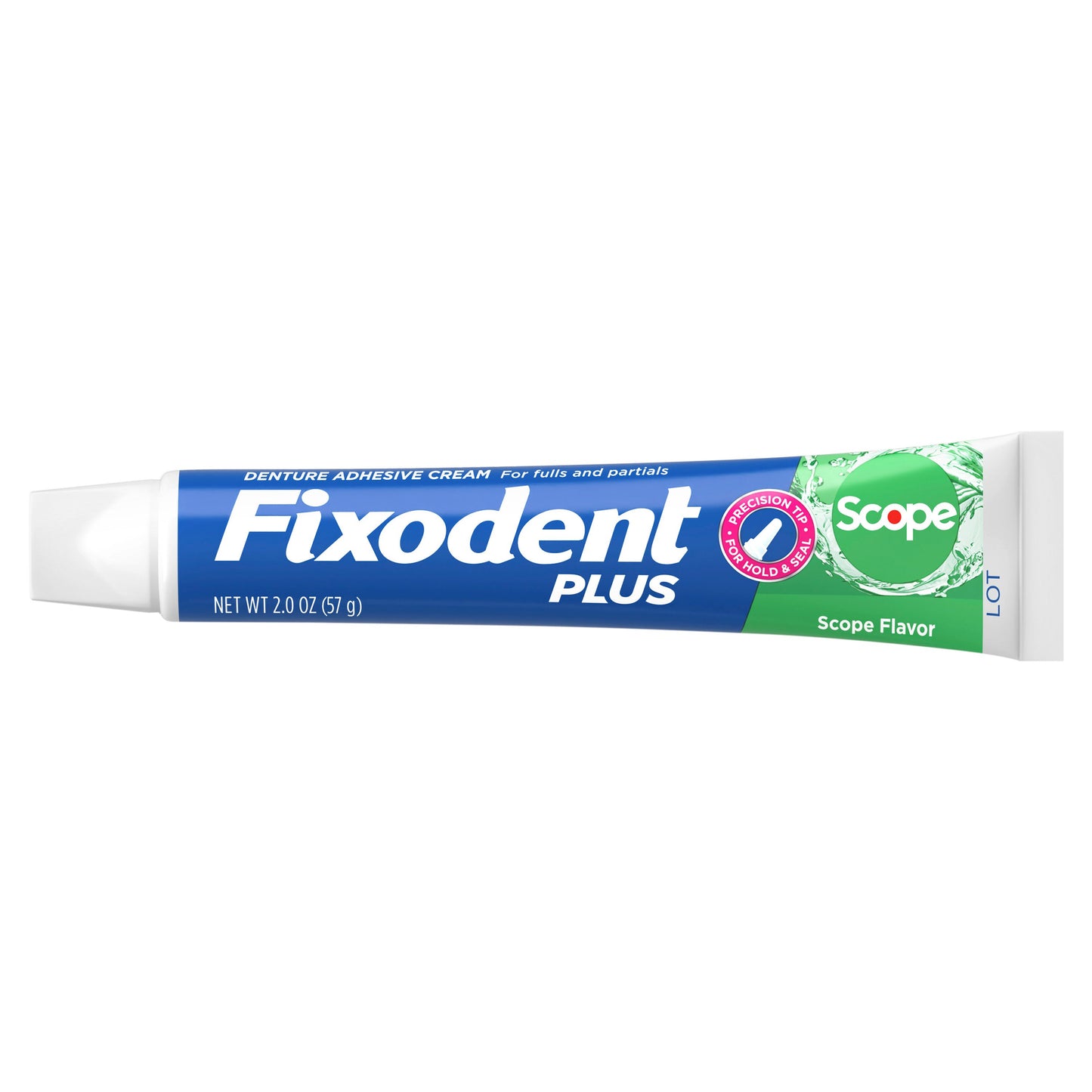 Fixodent Plus Scope Precision Hold & Seal Denture Adhesive Cream, 2 Pk