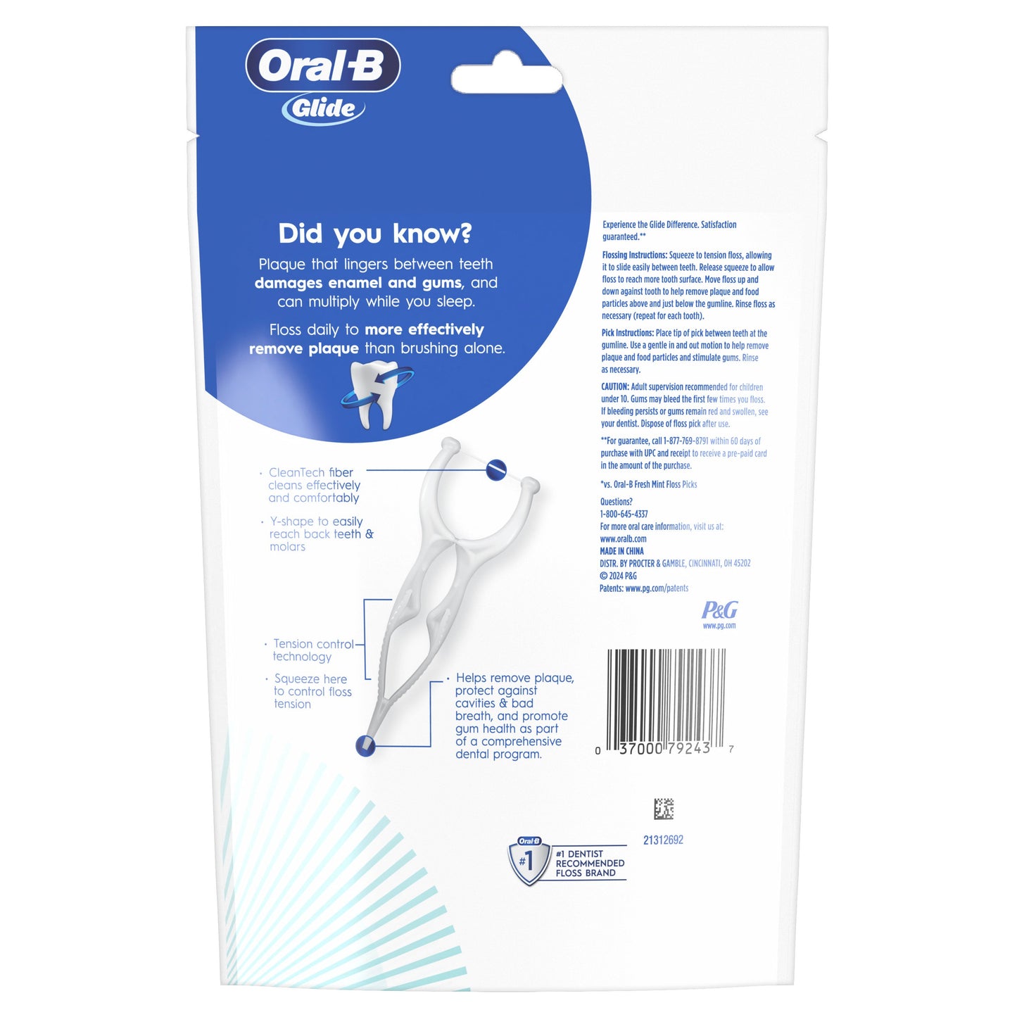 Oral-B Glide Gum Care Floss Picks Value Pack