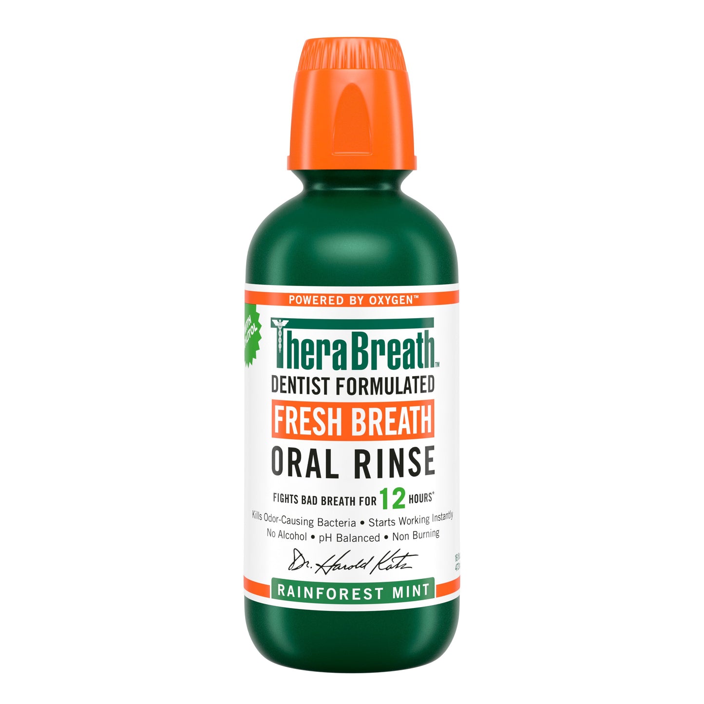 TheraBreath Fresh Breath Oral Rinse Rainforest Mint