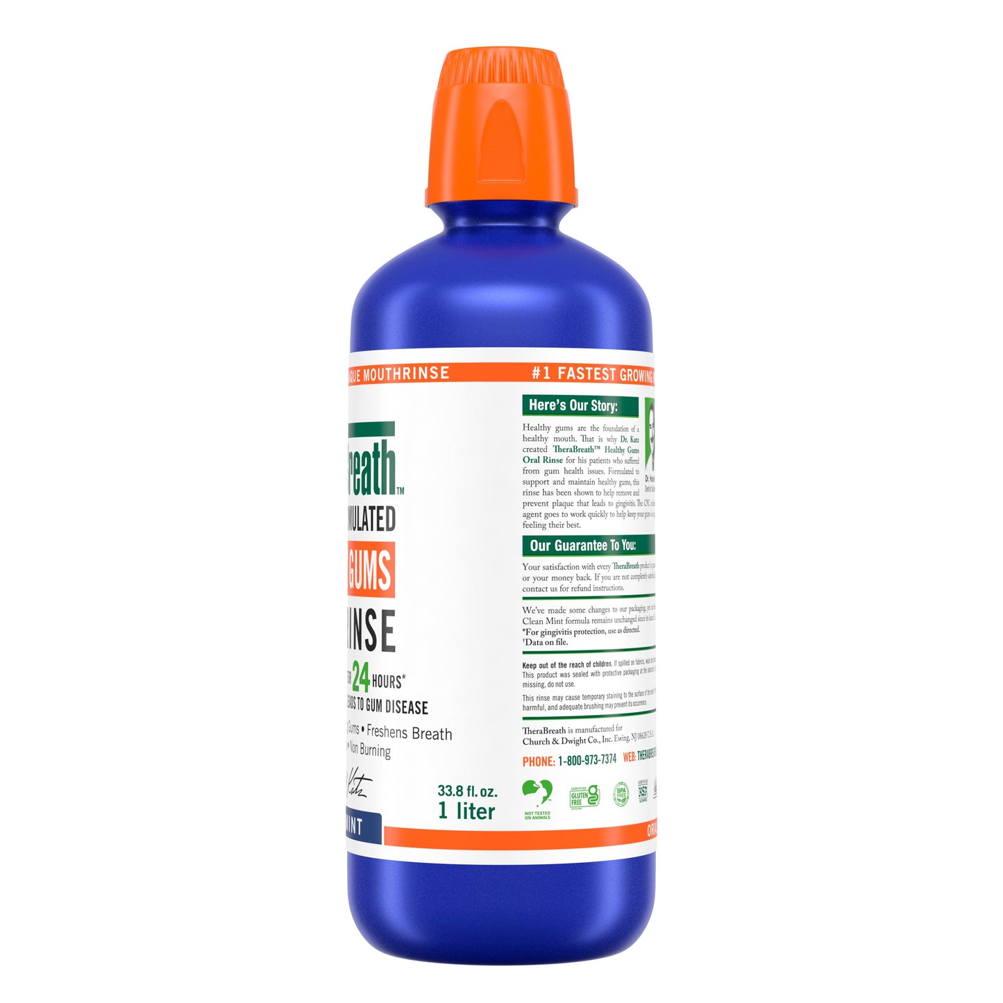 TheraBreath Healthy Gums Oral Rinse - Clean Mint