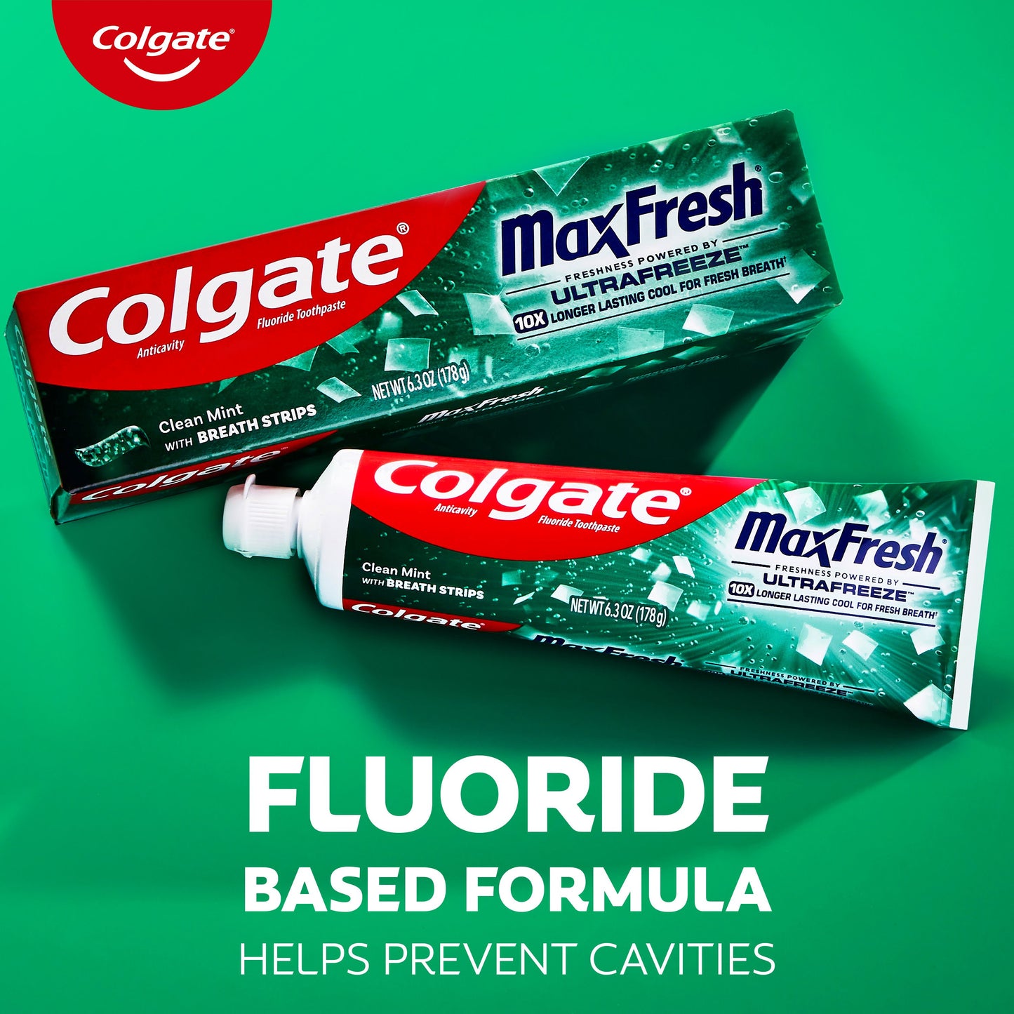 Colgate Max Fresh Anticavity Toothpaste - Clean Mint, 3 Pk