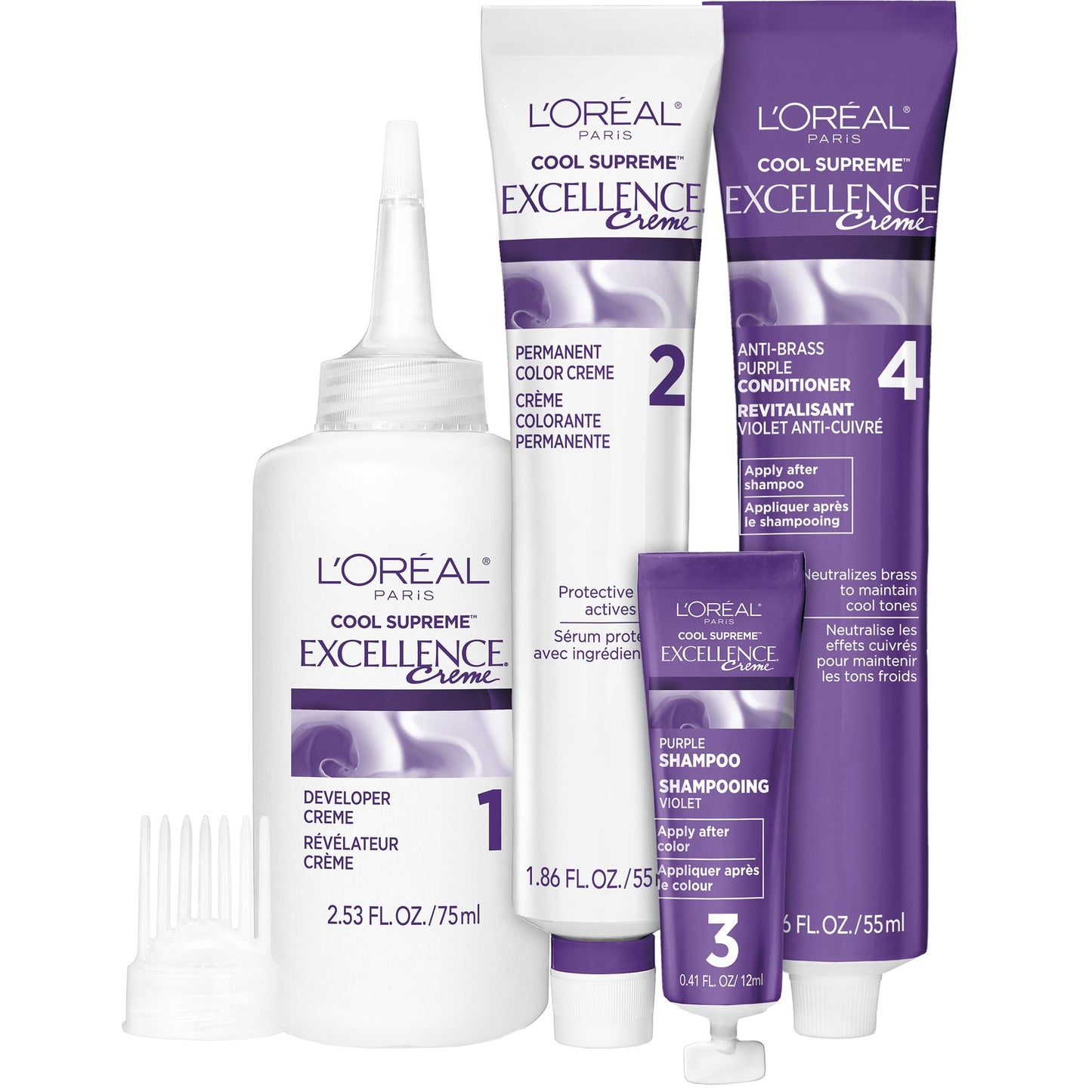 L'Oréal Paris Paris Excellence Creme Cool Supreme Permanent Hair Color 6UA Ultra Ash Light Brown