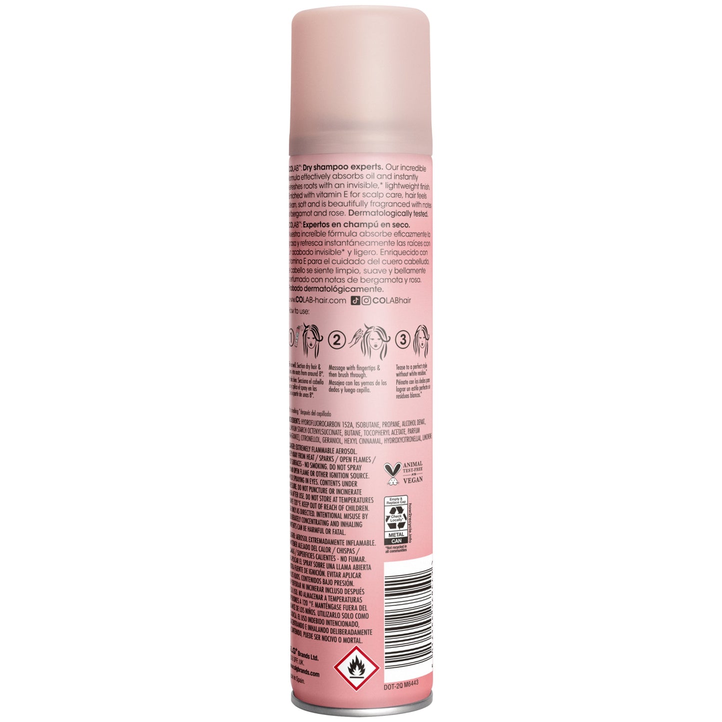 COLAB Dry Shampoo Original - Bergamot and Rose